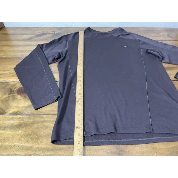 Patagonia Brown Long Sleeve CAPILENE 3 Polartec Midweight Layer Shirt Sz M - Picture 4 of 6